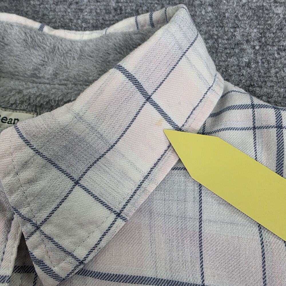 LL Bean Shirt Womens Small Petite Pink Plaid Fleece Lined Button Front Casual - Picture 14 of 16